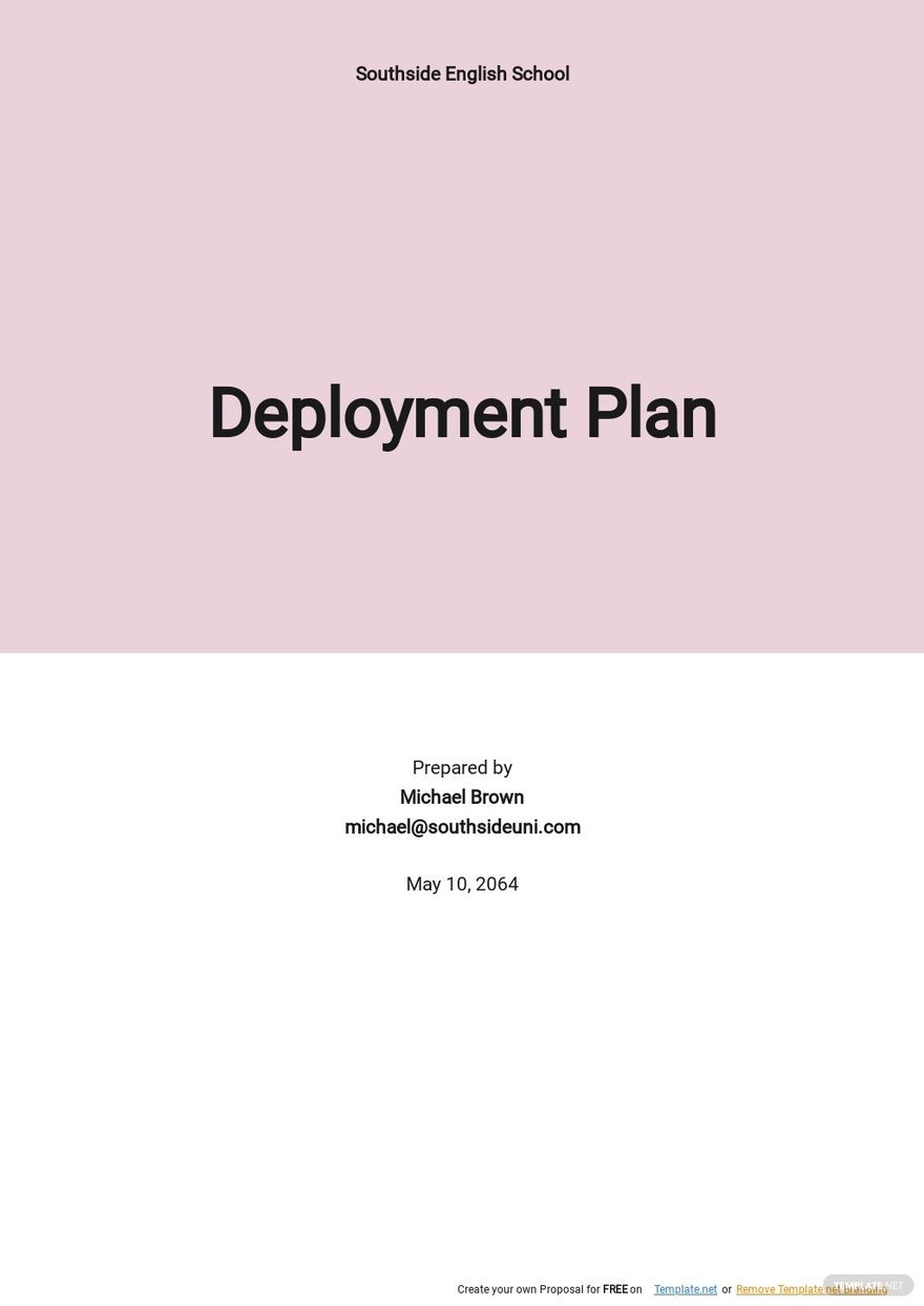 Free IT Infrastructure Deployment Project Plan Template Google Docs