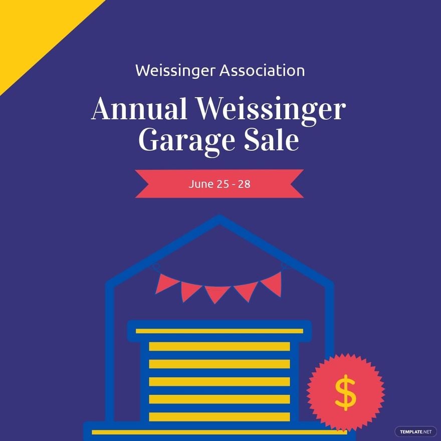 Annual Garage Sale Instagram Post Template