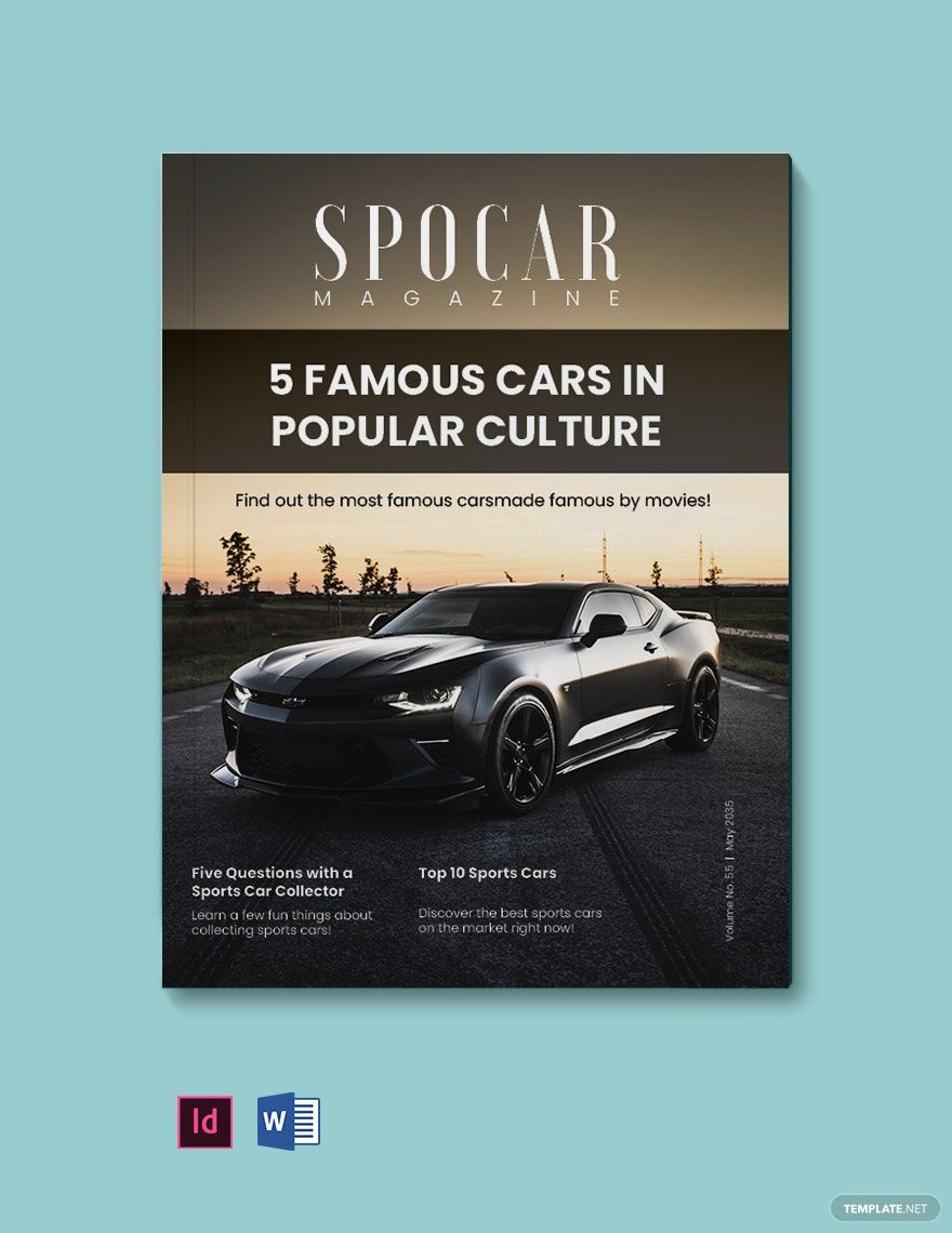 Sports Car Magazine Template