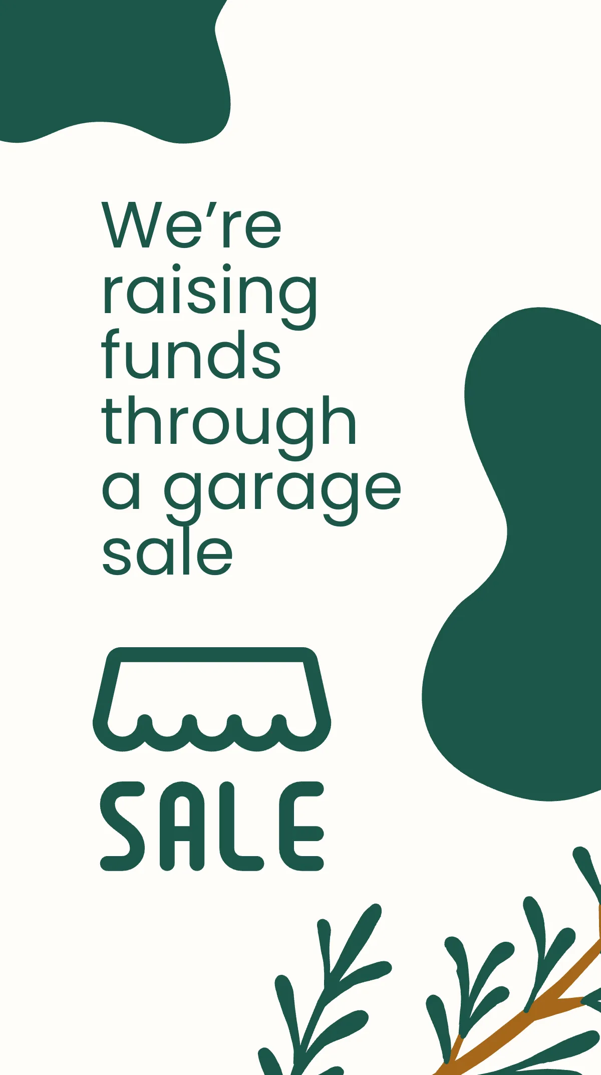 Free Church Garage Sale Instagram Story Template to Edit Online
