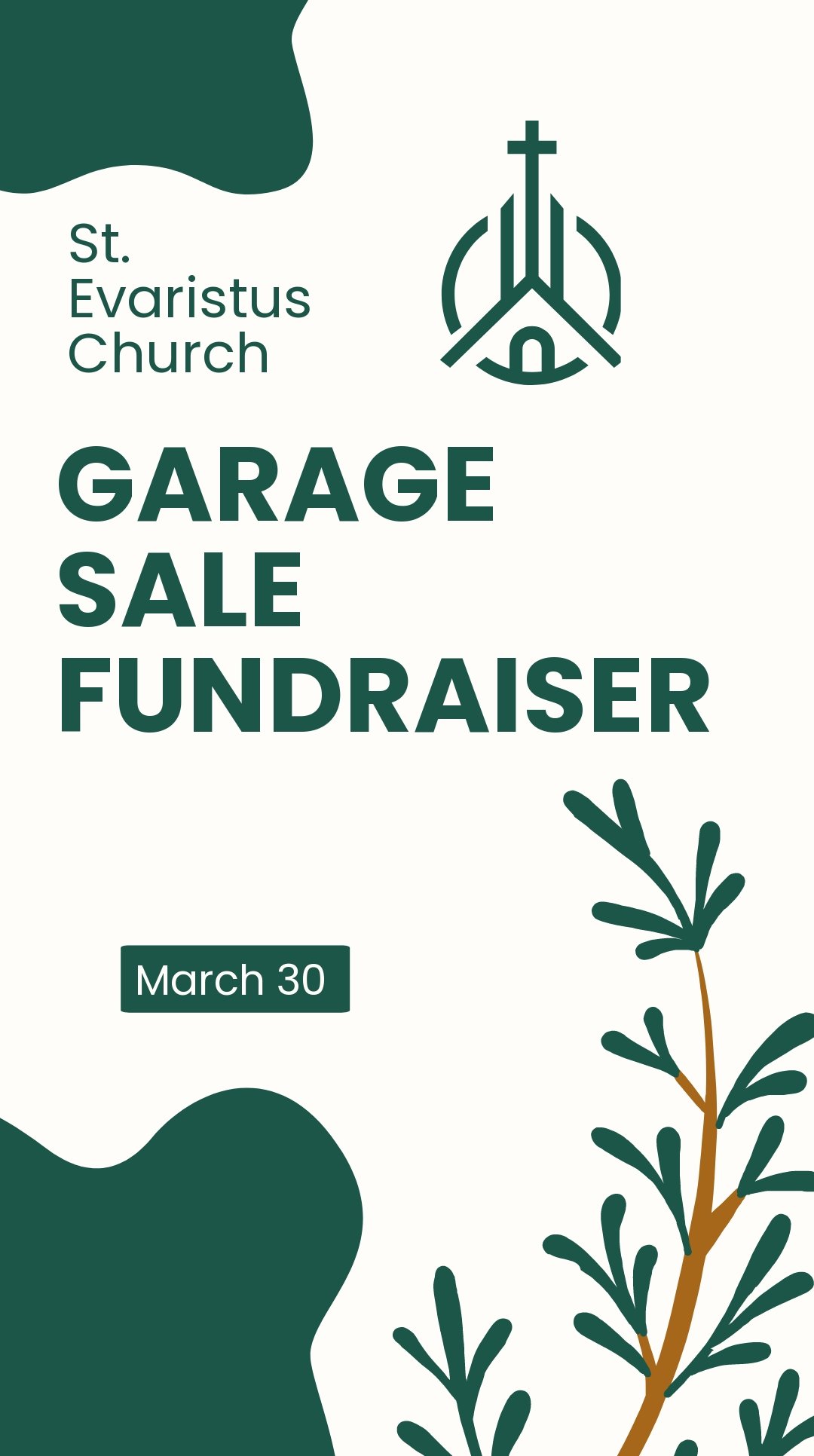 Free Church Garage Sale Instagram Story Template