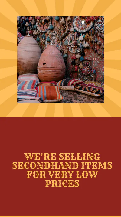 Free Vintage Garage Sale Instagram Story Template to Edit Online