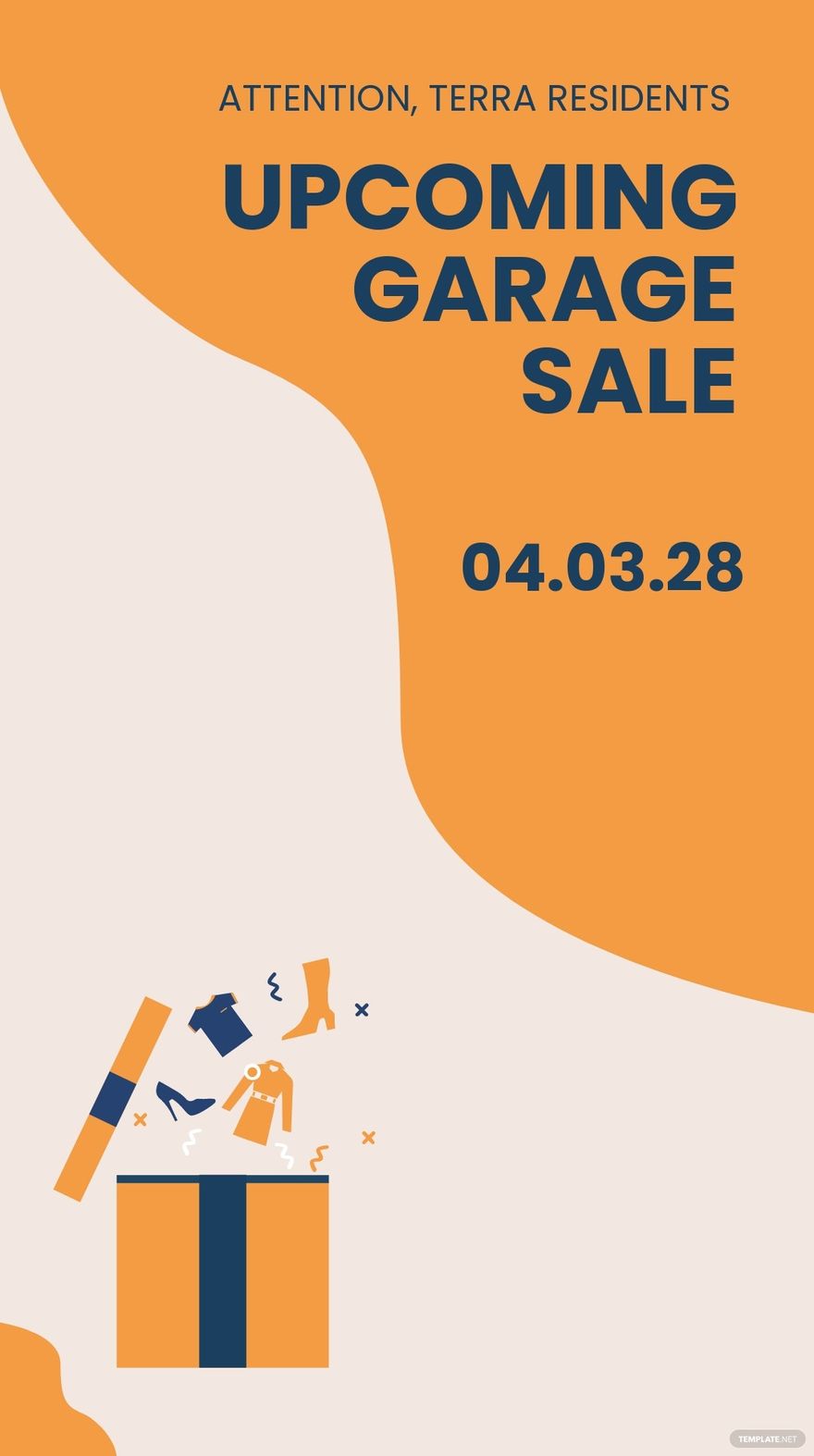 Free Garage Sale Announcement Instagram Story Template