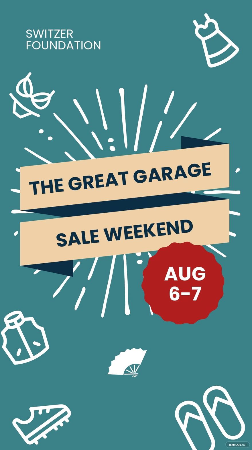 Free Garage Sale Event Whatsapp Post Template