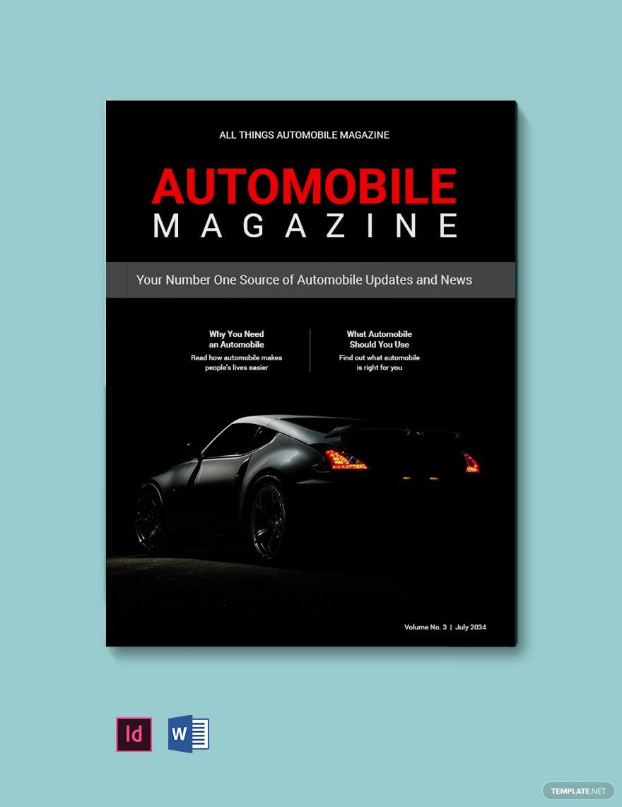 Automobile Magazine Template