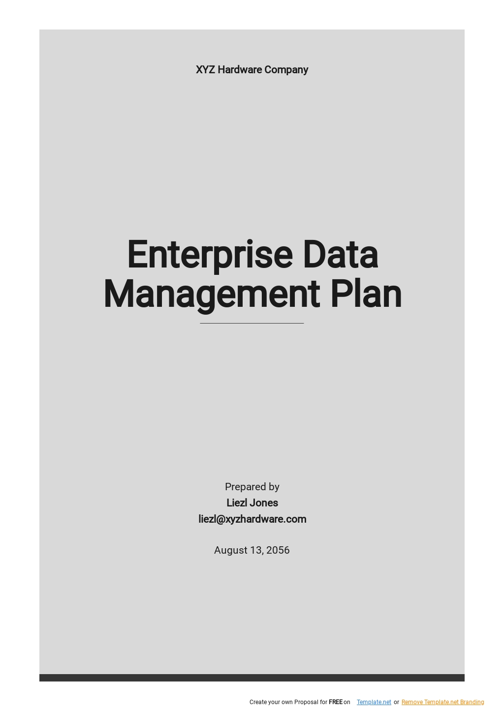 Enterprise Data Management Plan Template .jpe