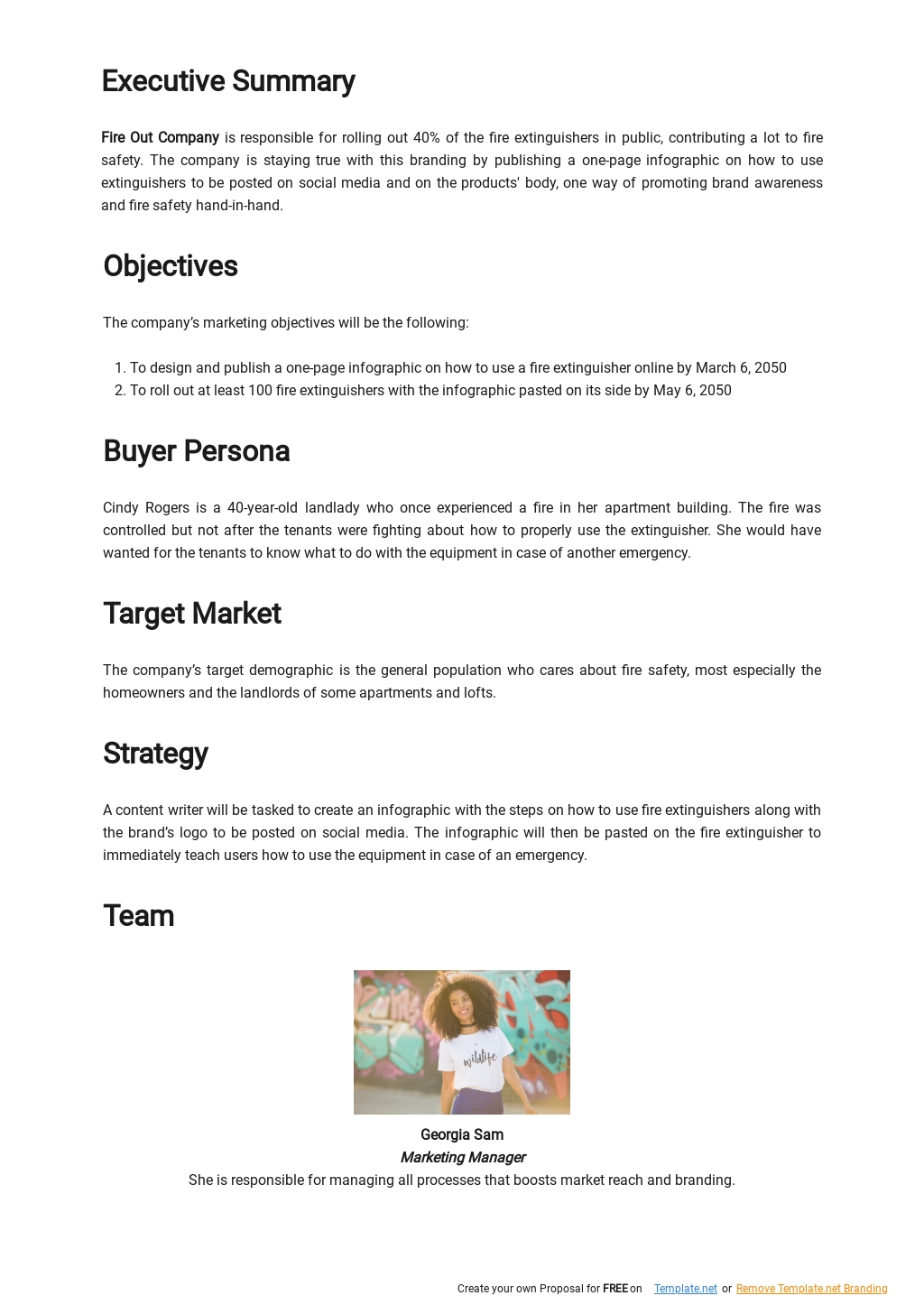 Free One Page Content Marketing Plan Template 1.jpe