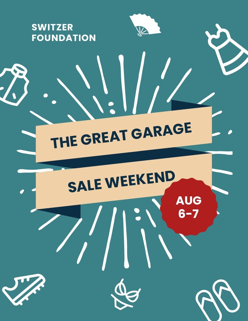 Garage Sale Event Flyer Template in Word, Google Docs, PSD, Apple Pages, Publisher