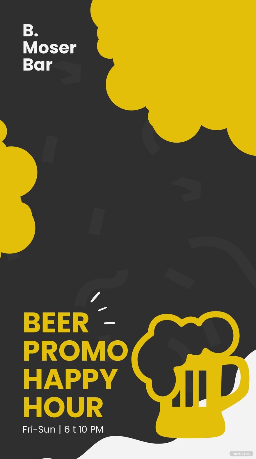 Free Happy Hour Beer Promotion Snapchat Geofilter Template