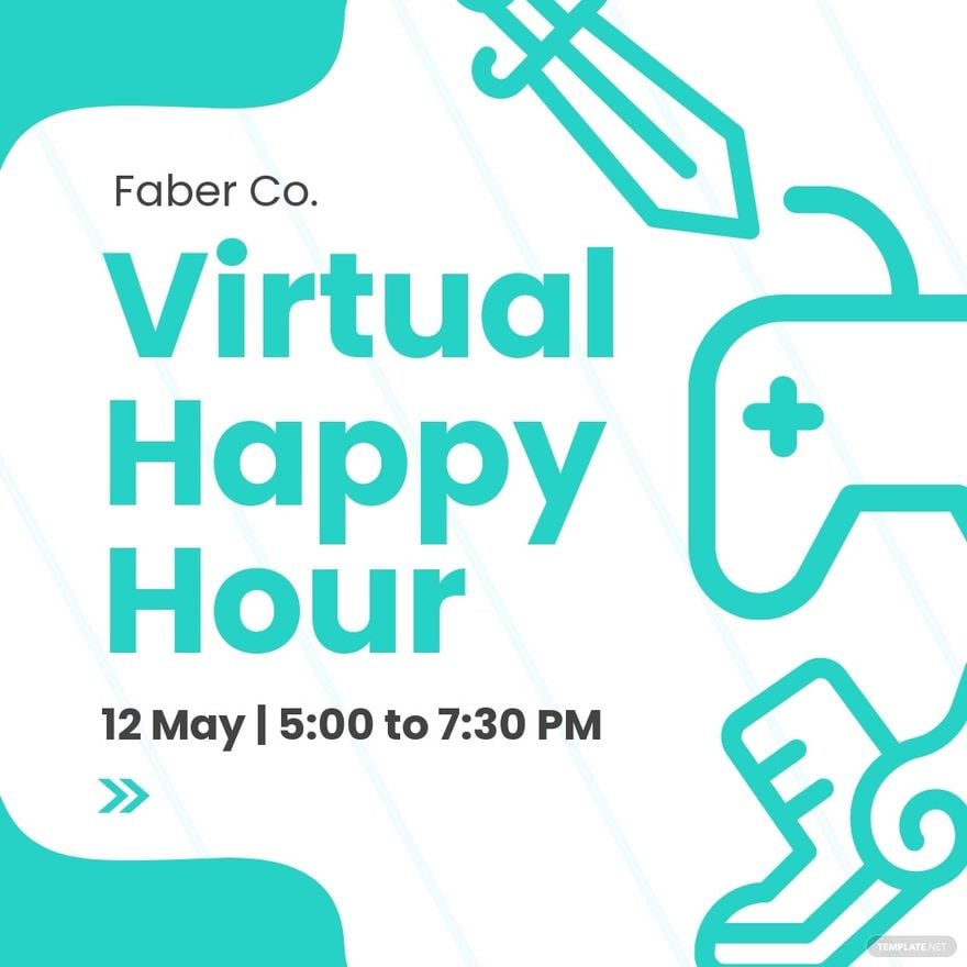 Free Virtual Happy Hour Instagram Post Template
