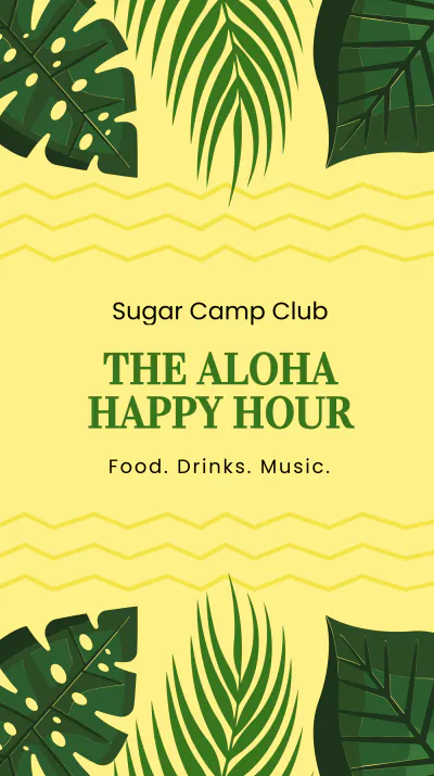 Free Happy Hour Event Instagram Story Template to Edit Online