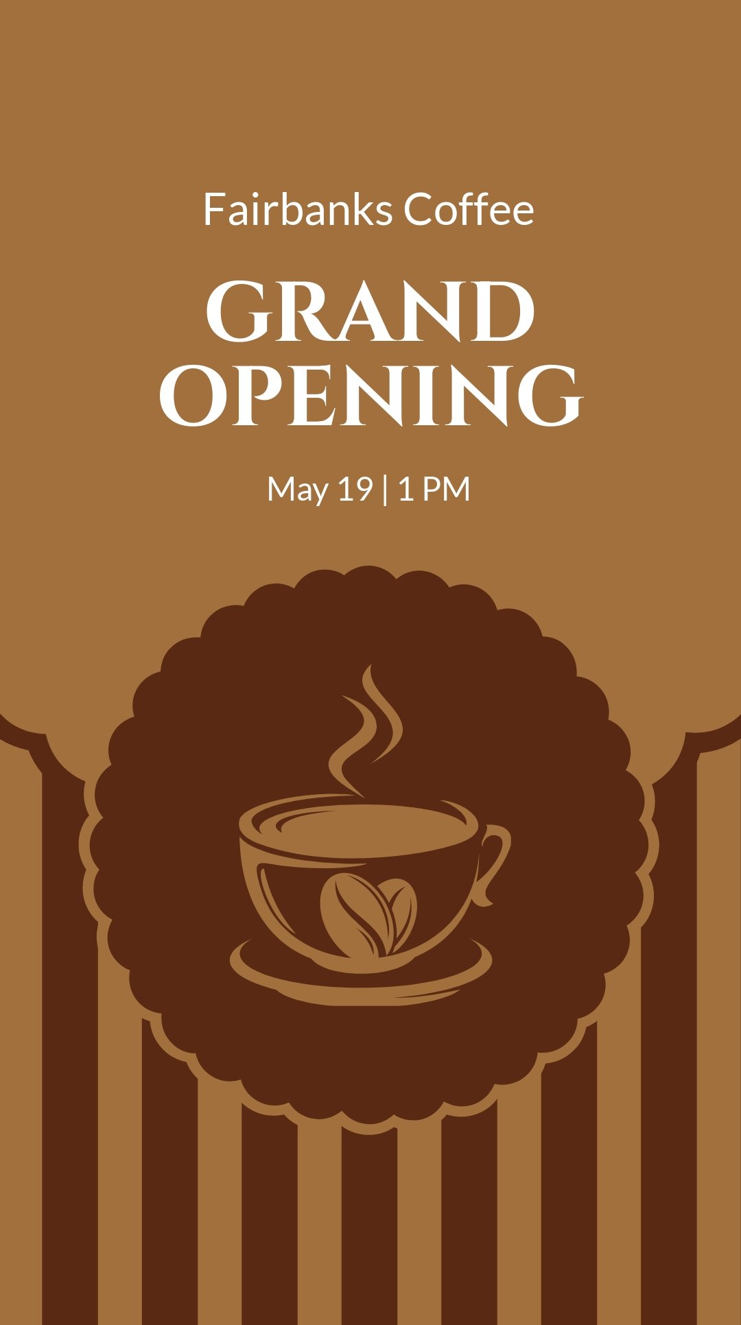 Coffee Shop Grand Opening Instagram Story
