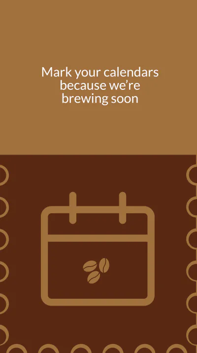 Free Coffee Shop Grand Opening Instagram Story Template to Edit Online