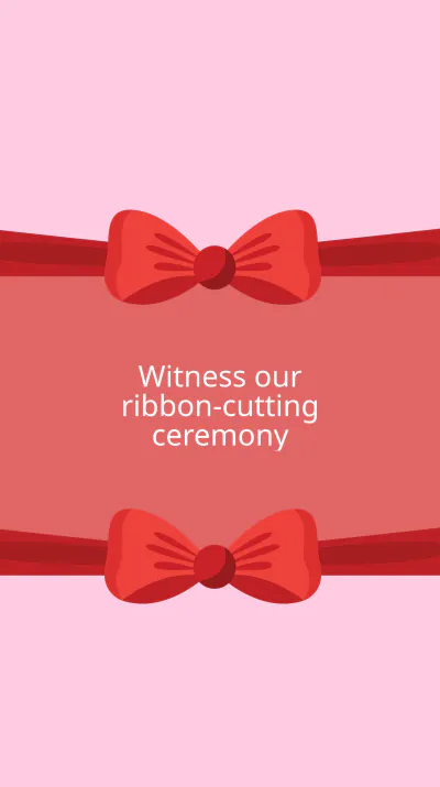 Free Grand Opening Event Instagram Story Template to Edit Online