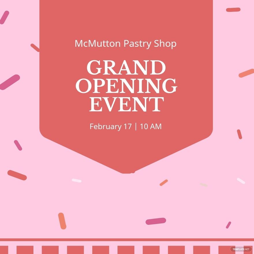 Grand Opening Event Linkedin Post Template