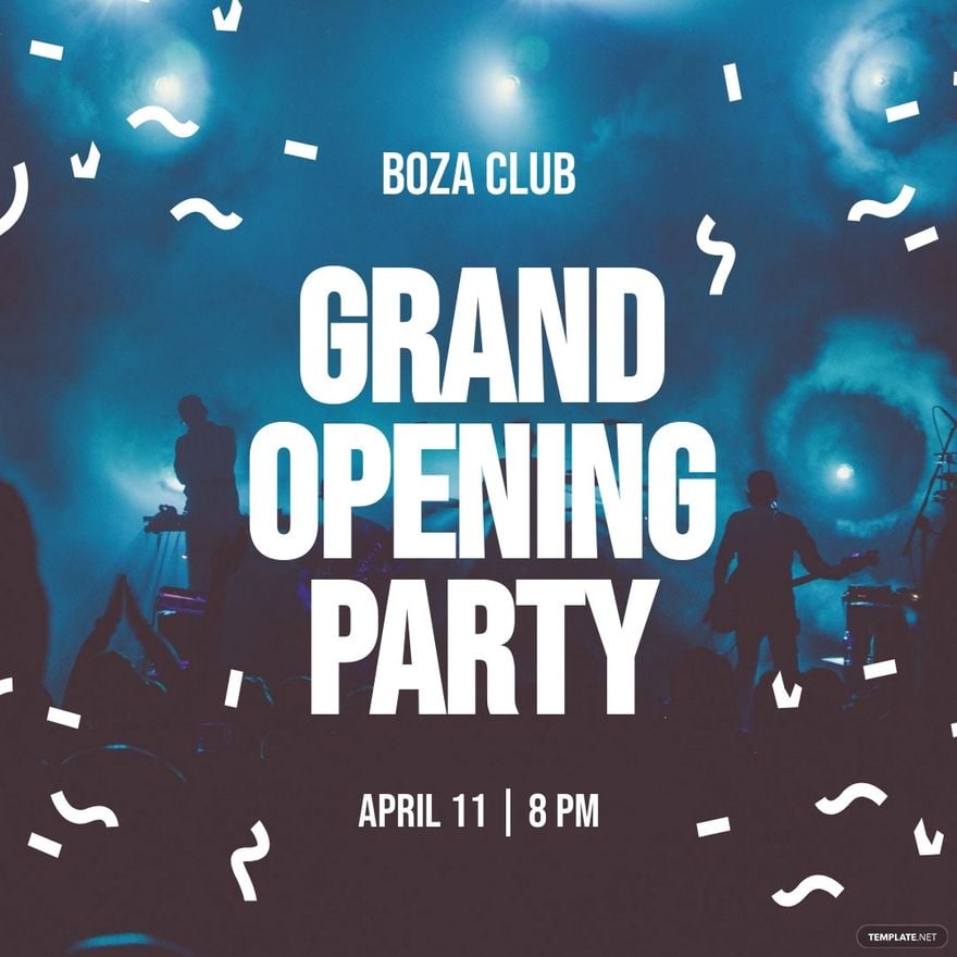 Grand Opening Party Instagram Post Template.jpe