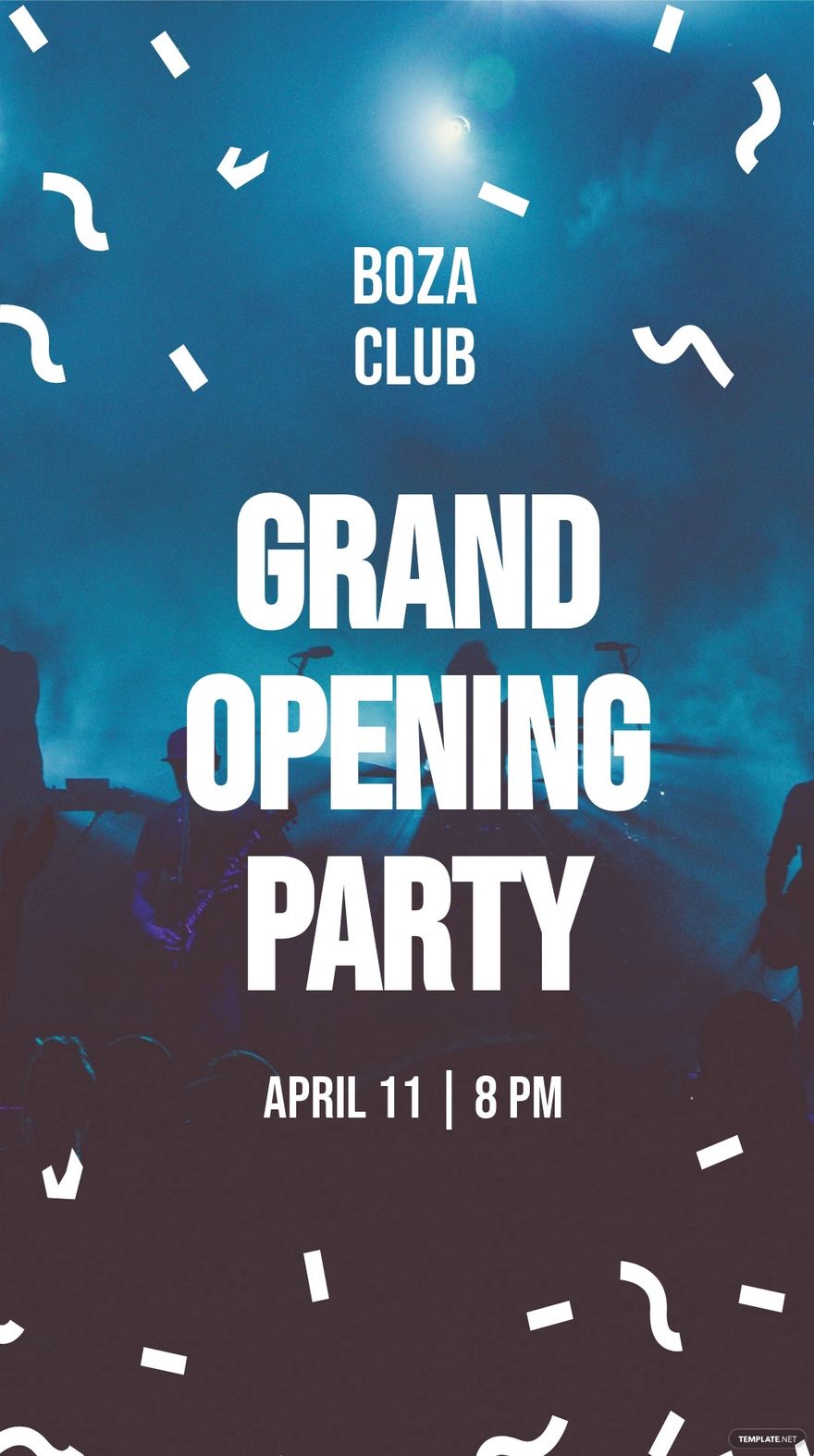 Grand Opening Party Whatsapp Post Template.jpe