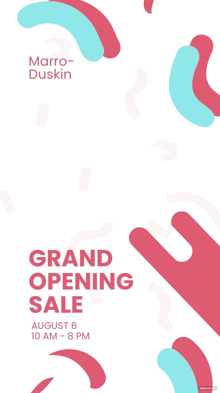 Grand Opening Sale Snapchat Geofilter Template