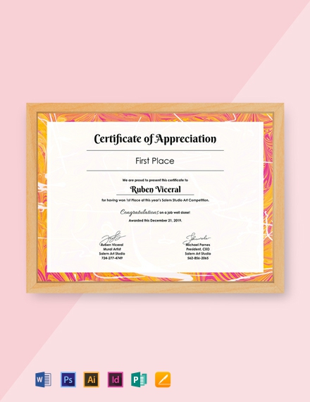 free appreciation certificate template 440x570