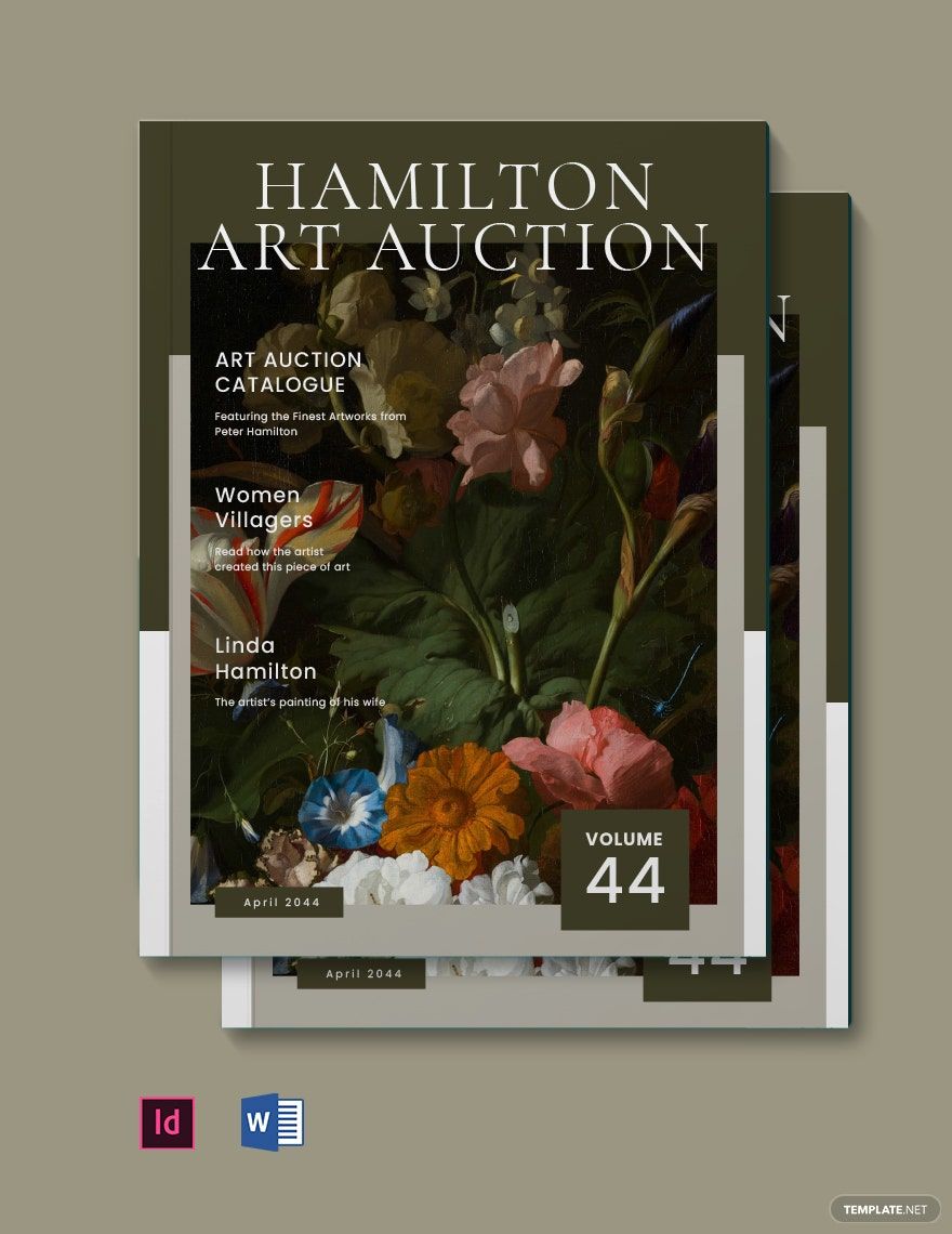 Art Auction Catalogue Template