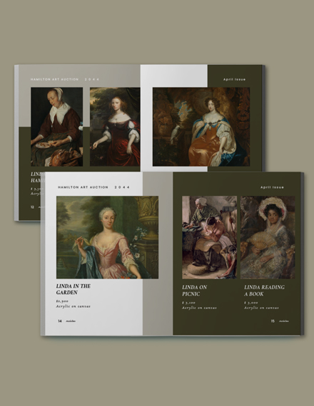 Art Auction Catalogue Template Format