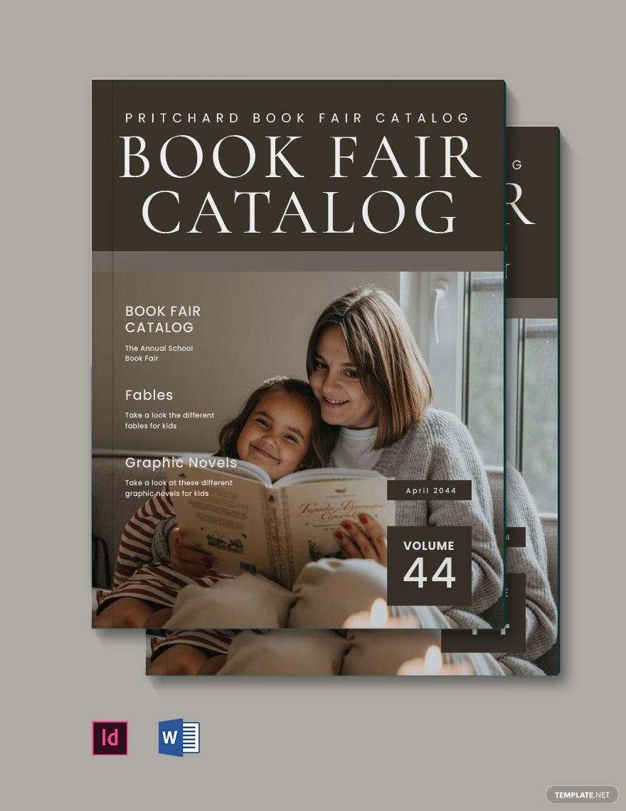 Free Book Fair Catalog Template in Word, PDF, InDesign
