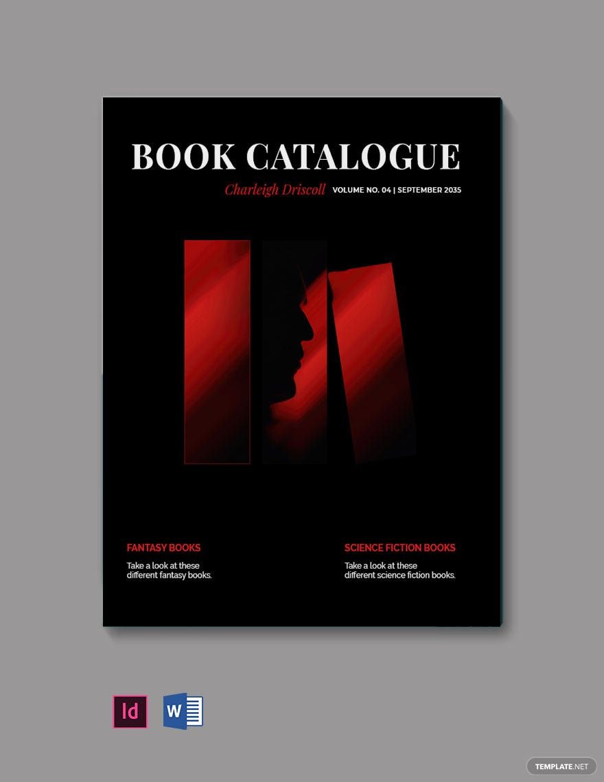 Book Catalogue Template