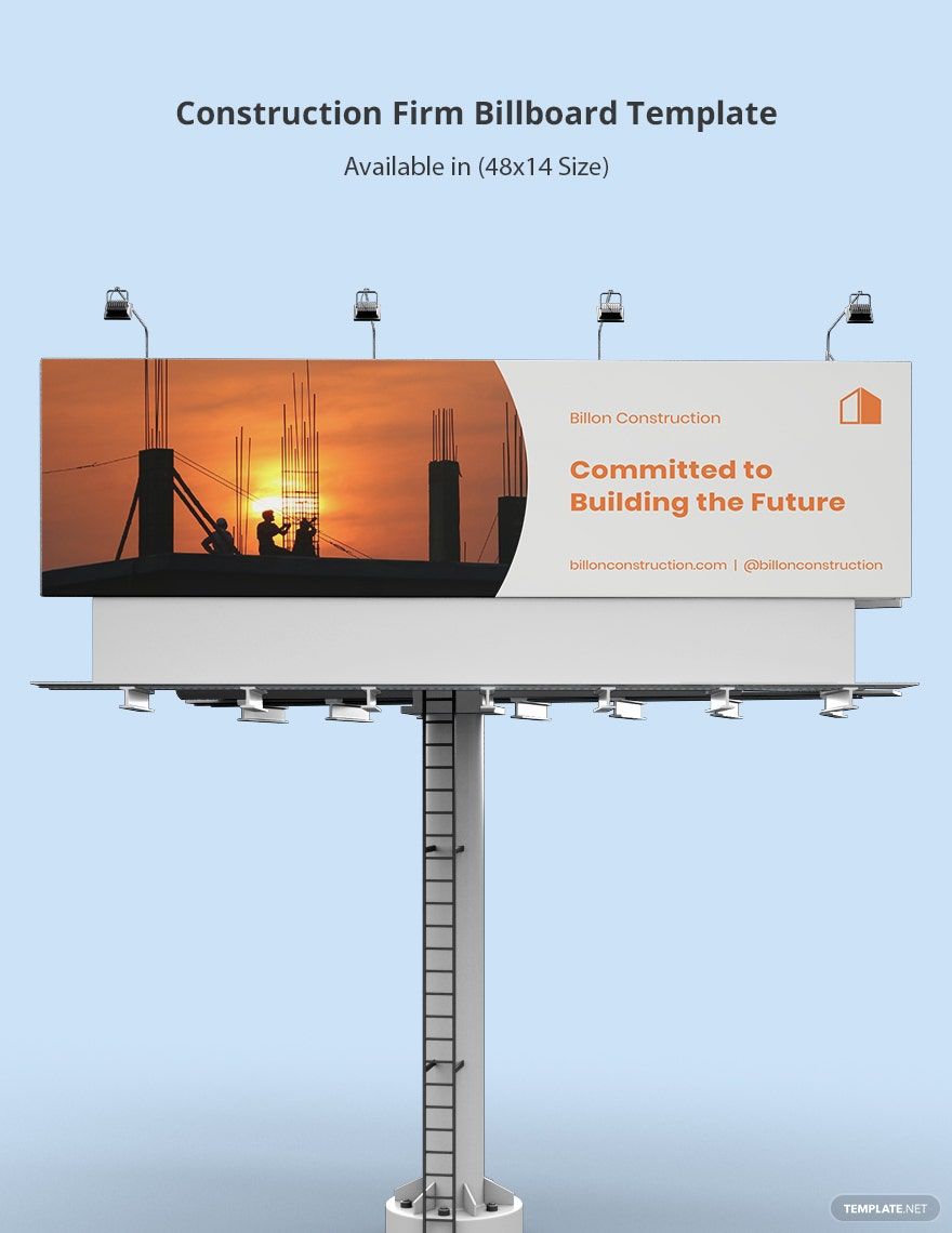 Construction Advertising Billboard Template