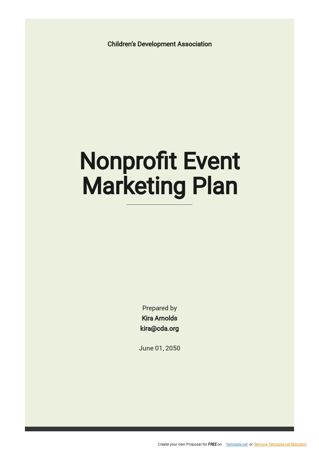 Google Docs Marketing Plan Template