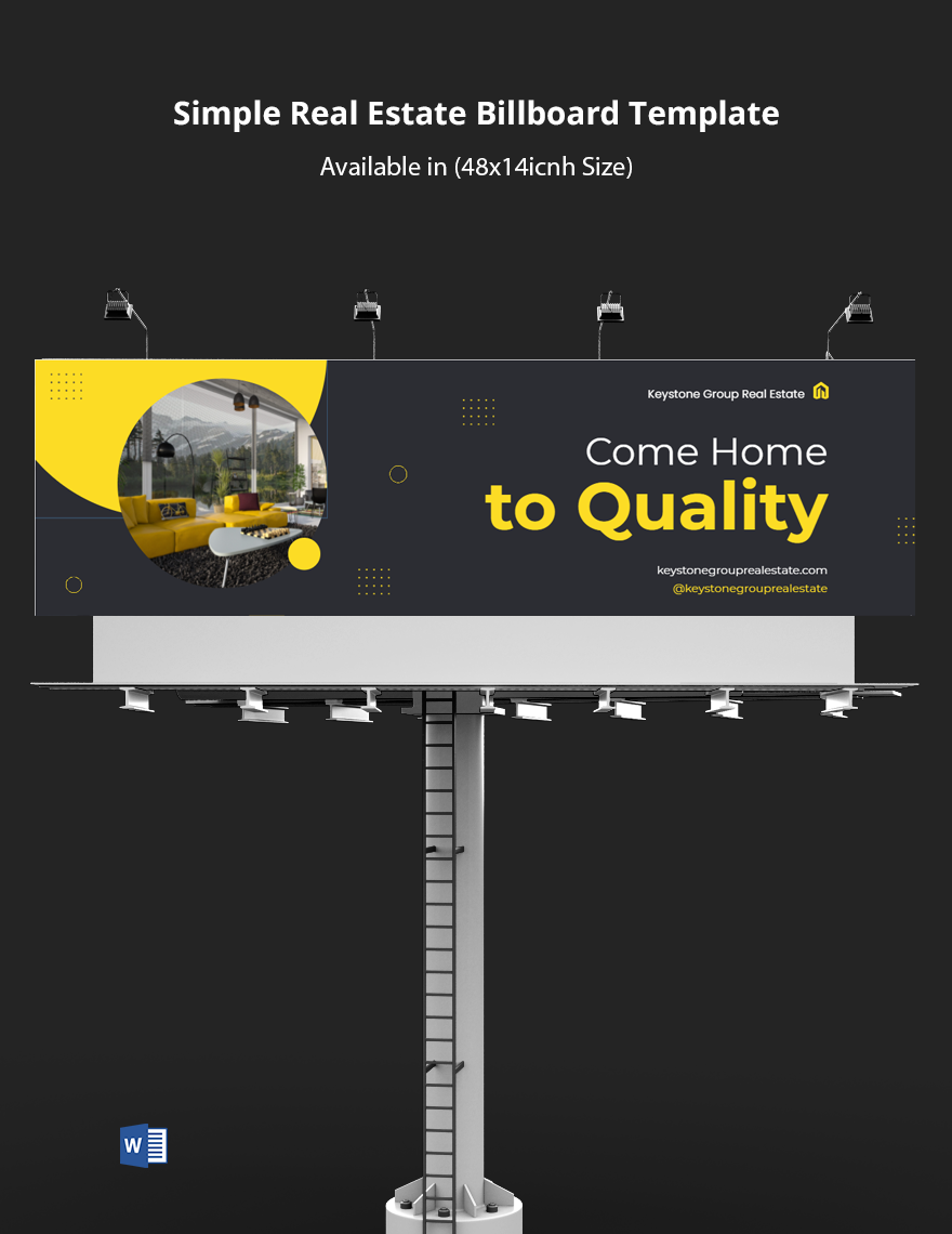 Simple Real Estate Billboard Template