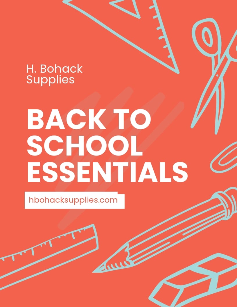 Back To School Ad Flyer Template