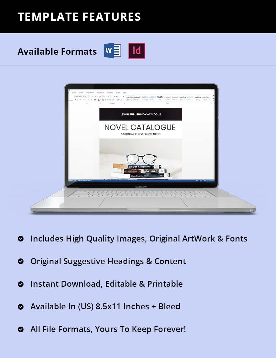 Book Publisher Catalog Template Instruction