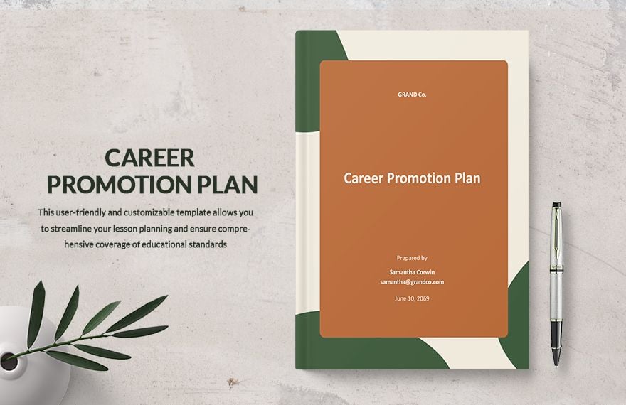 Career Promotion Plan Template