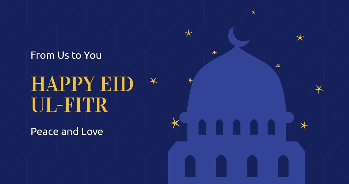 Free Happy Eid ul-Fitr Facebook Post Template