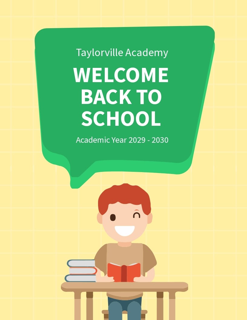 Welcome Back To School Flyer Template