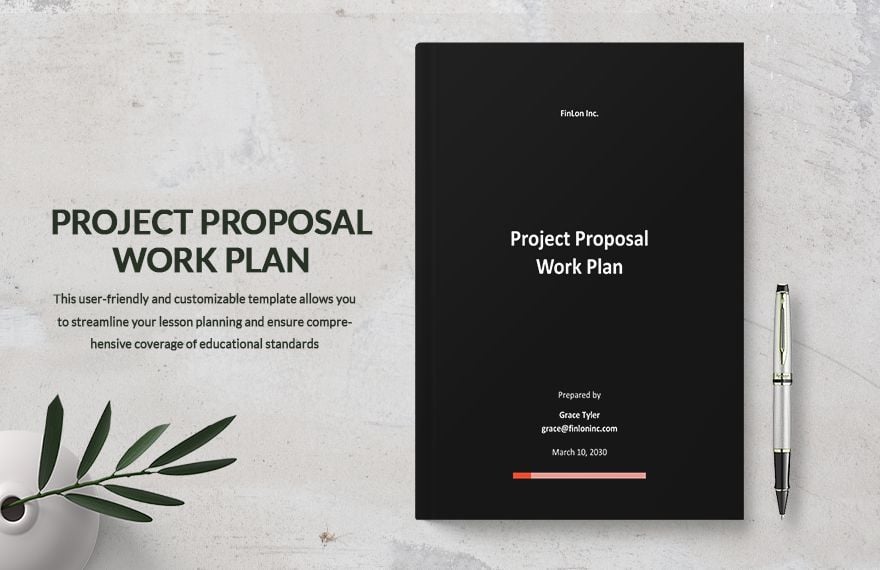 Project Proposal Work Plan Template