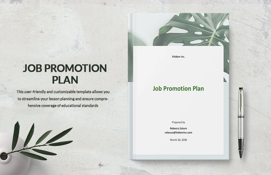 Job Promotion Plan Template