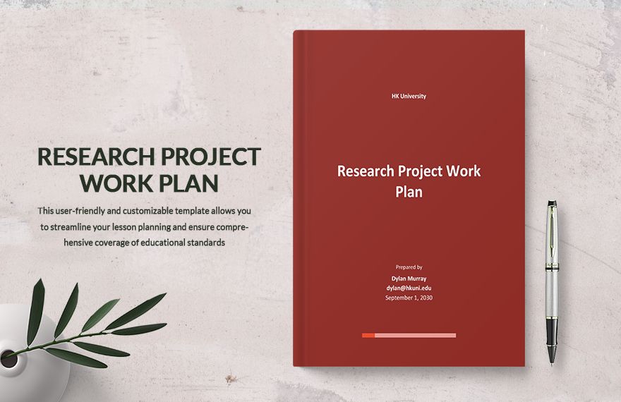 Editable Research Plan Templates in Word to Download