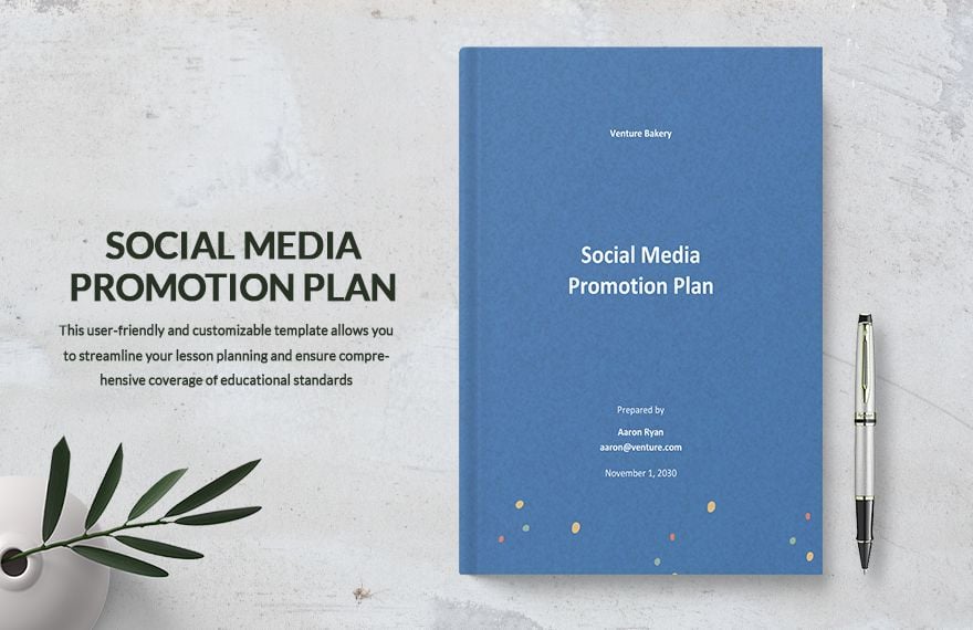 Social Media Promotion Plan Template