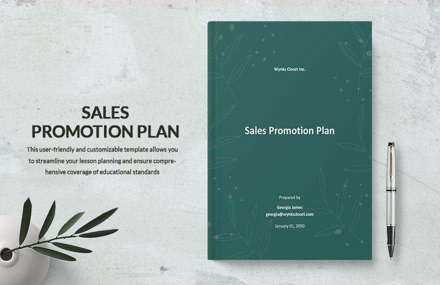 Sales Promotion Plan Template