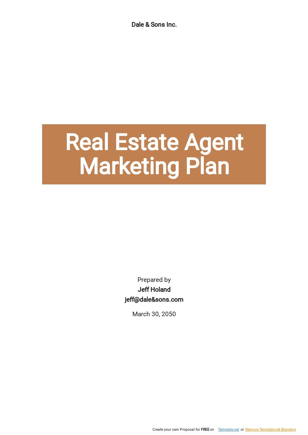 Real Estate Agent Marketing Plan Template.jpe