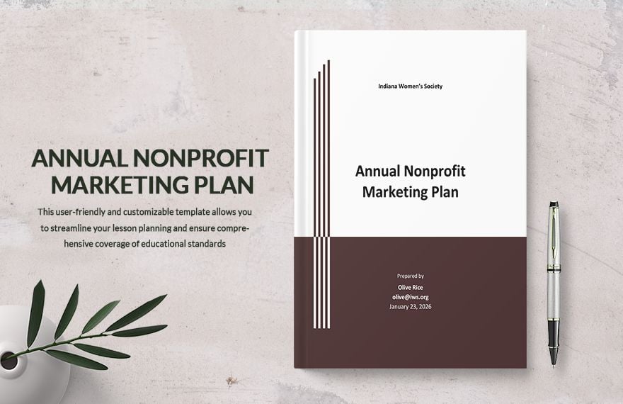 Annual Nonprofit Marketing Plan Template