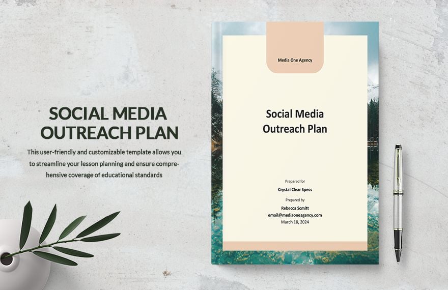 Social Media Outreach Plan Template