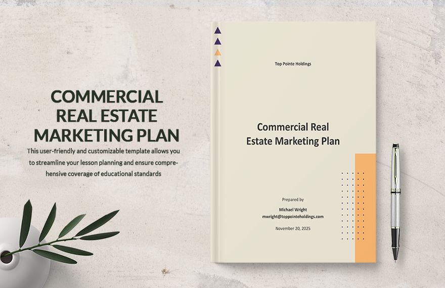 Commercial Real Estate Marketing Plan Template