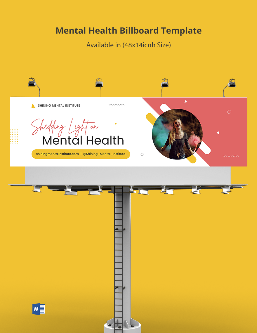 Mental Health Billboard Template