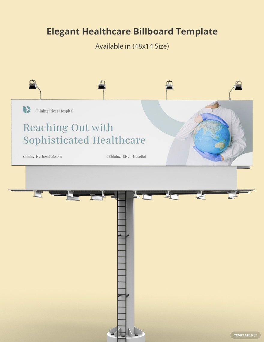 Free Elegant Healthcare Billboard Template