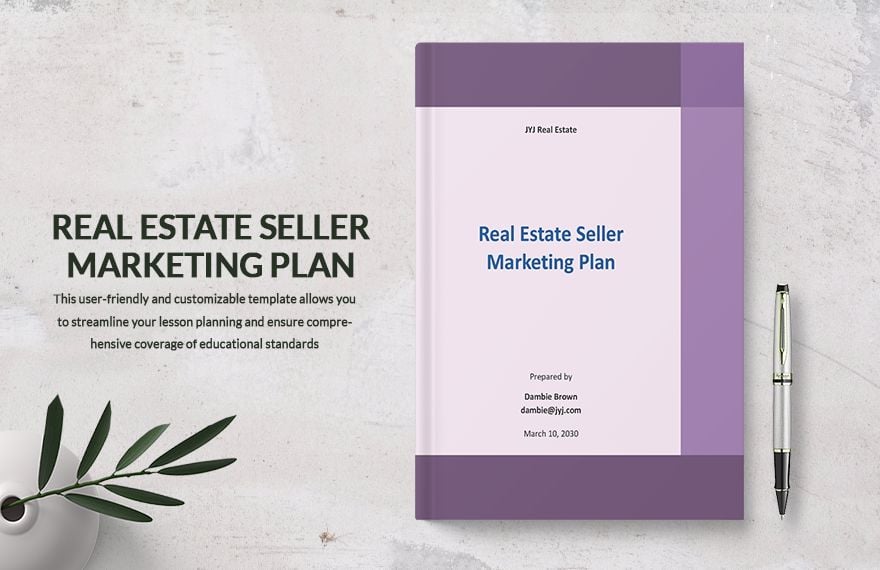 Real Estate Seller Marketing Plan Template
