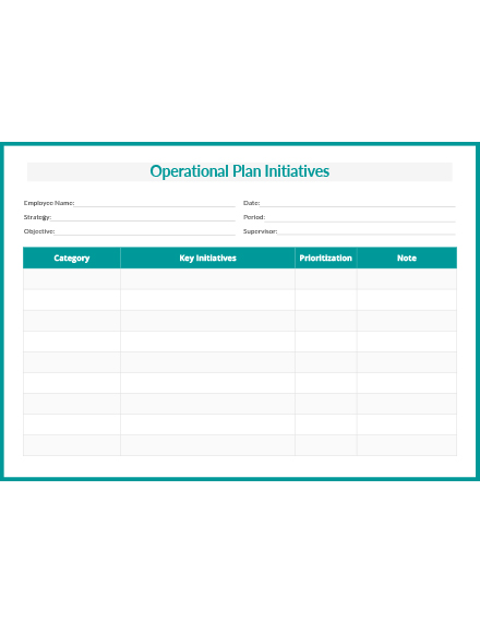 Operational Plan Template: Download 56+ Plans in Word, PDF, Pages ...