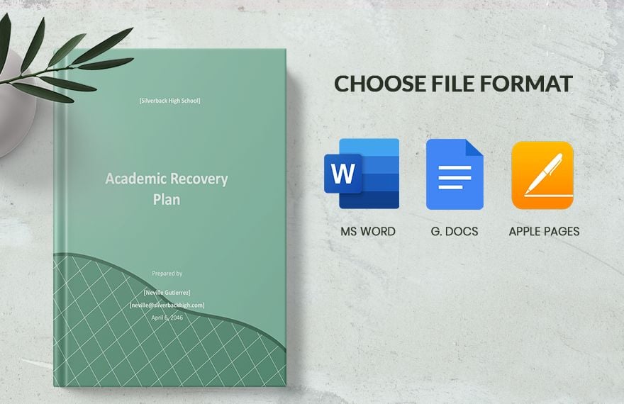 Academic Recovery Plan Template