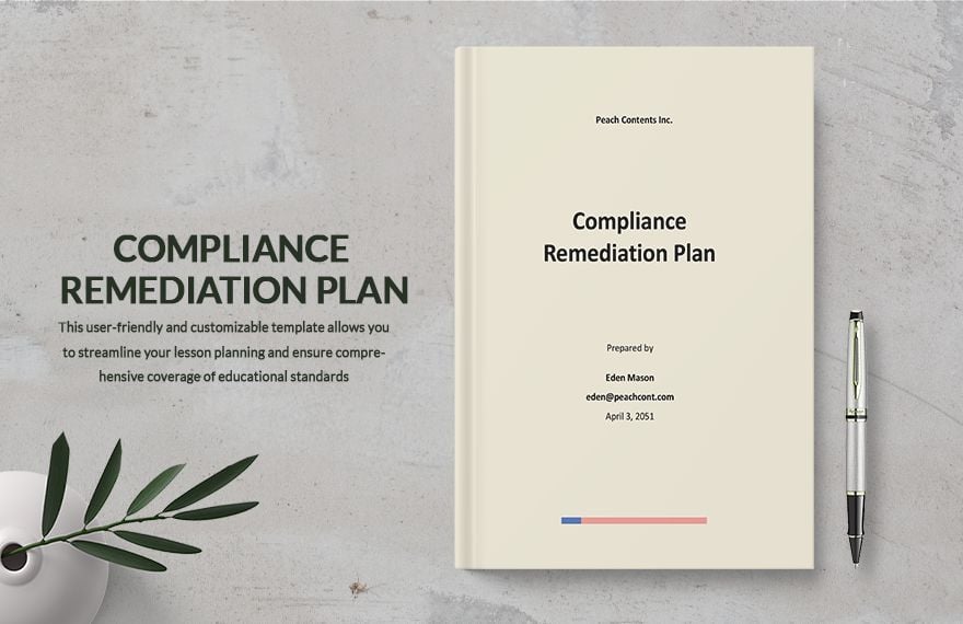 Compliance Remediation Plan Template